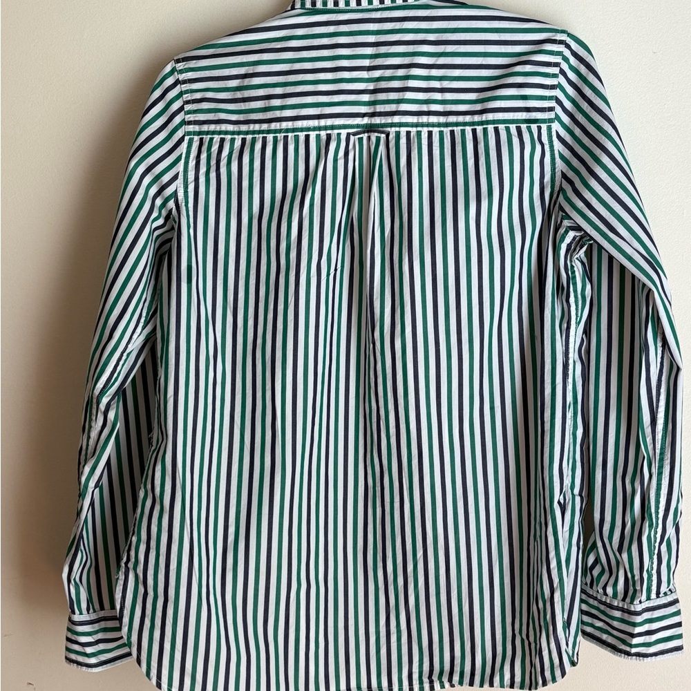 Green/Navy/White Women’s J Crew Button-Down Shirt